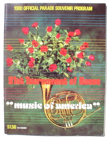 Vintage 91st Tournament of Roses 1980 Official Program Rose Parade Magazine