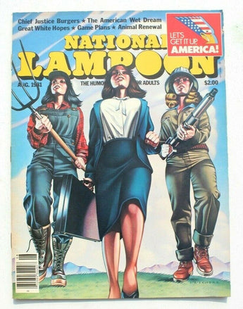 Vtg August 1981 National Lampoon Magazine Movies (Chief Justice Burgers)