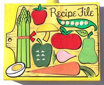 Vtg 1978 Recipe File Album Dan-Dee Imports Japan Vegetables