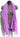New Rikka Purple Scarf Wrap W/ Fringe