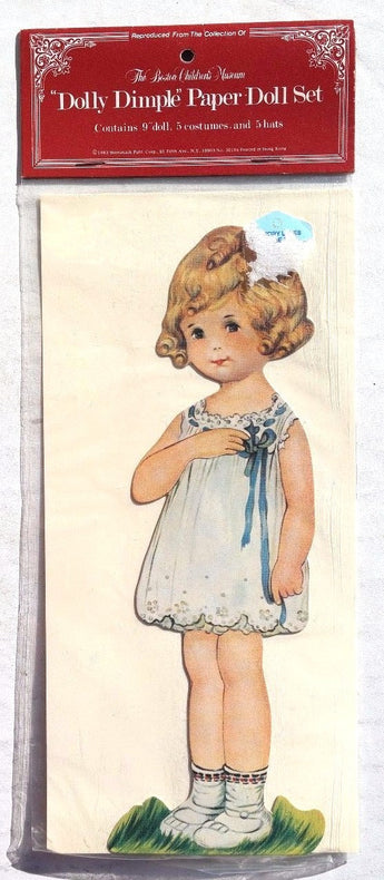Vintage SEALED 1983 Dolly Dimple Paper Doll Set (Merrimack)