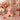 New Pink Rose Teddy Bear Figurine Resin Floral Sculpture Romantic Home Decor