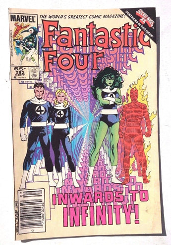 VTG MARVEL September 1985 FANTASTIC FOUR Vol. 1 No. 282 Comic Book