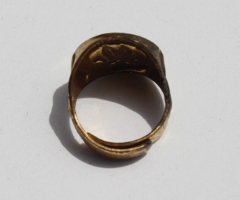 Vintage Gold Tone AMERICAN AIRLINE JUNIOR Pilot RING ADJUSTABLE