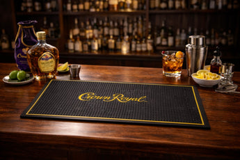 New Crown Royal Bar and Spill Mat | Canadian Whiskey Rubber Bar Mat for Drips
