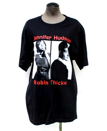Vtg Live on Tour Robin Thicke & Jennifer Hudson Concert T-Shirt Mens Size L