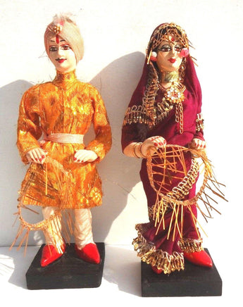 VTG 1970's India TIBETAN Tajiks DONGS BUDDHA Dancing Cotton Women & Male (2)
