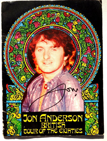 Original 1980 JON ANDERSON British Tour UK Concert Tour Booklet PROGRAM SIGNED