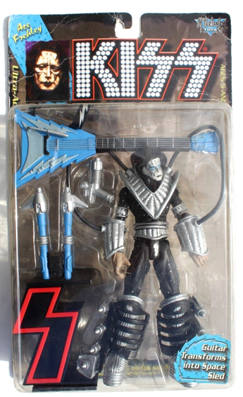 Vintage Kiss Ace Frehley Ultra Action Figure Collectible 1997 Mcfarlane Toys