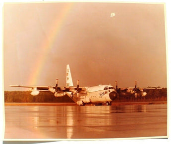 Vtg United States Marines 628 (BH 0628) Aircraft Airplane At Airport Photo 20X24