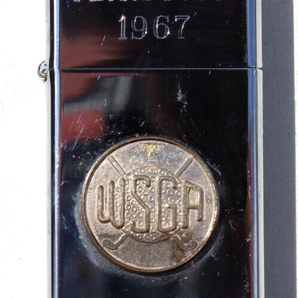 Vintage 1967 Team Play WSGA Flip Top Advertising Cigarette Lighter