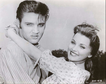 Vtg B&W Portrait of ELVIS PRESLEY Love Me Tender Debra Paget Movie Photo #175