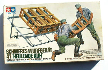 Vtg Army Military Miniatures Toy Model Kit 1992 Tamiya Schweres Wurfgerat 1:35