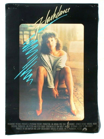 Vtg Movie Soundtrack Release Store Music Poster - 1983 Flashdance Paramount