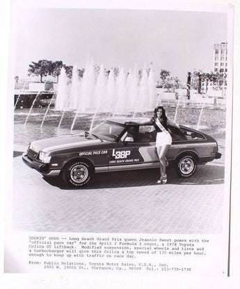 VTG Long Beach Grand Prix W/ Queen Jeannie Sweet 1978 Toyota Photo