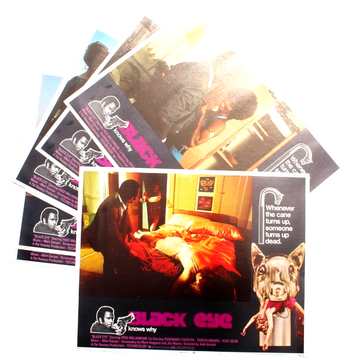 8 Vtg Black Eye Movie Promo T.V. Film Press Kit / Lobby Card Stills 11X14
