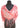 NEW Pink / Salmon WOMENS BUTTON UP / Over Shoulder TRENDY Scarf