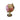 New Pink Glass Hollywood Regency Globe Sculpture Marble Base Figurine Room Decor