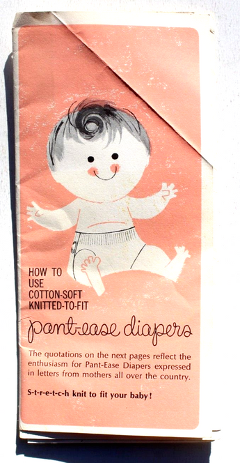 Vtg Pant Ease Diapers Knitted Arcade Advertising Print Guide Advertisement