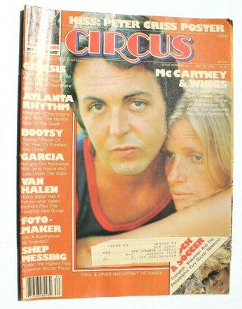 Vintage May 25, 1978 Circus Music Magazine - Genesis BOOTSY Van Halen GARCIA