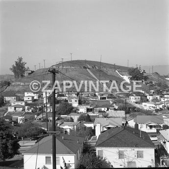 Vintage 1964 View Of Houses And Hill In Silver Lake Los Angeles Photo #2091