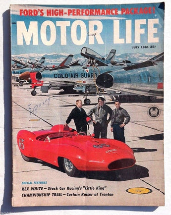 Vtg Hot Rat Rod Car Magazine - July 1961 MOTOR LIFE (REx White / Stiletto)