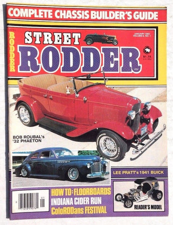 Vtg Hot Rat Rod Car Magazine - Street Rodder JANUARY 1980 Vol. 9 No. 1