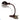 Vtg No Name Portable Gooseneck Cast Iron Art Deco Industrial Table Desk Lamp