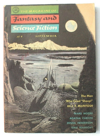 Vintage Sept 1955 Fantasy & Science Fiction Vol. 9 No. 3 Whole No. 52 Book
