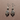 Vintage Light Weight Western South West Chunky Dangling Pierced Earrings