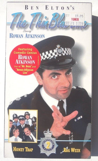 Sealed BEN ELTON / ROWAN ATKINSON The Thin Blue Line VHS US 1997 #2 Mr. Bean