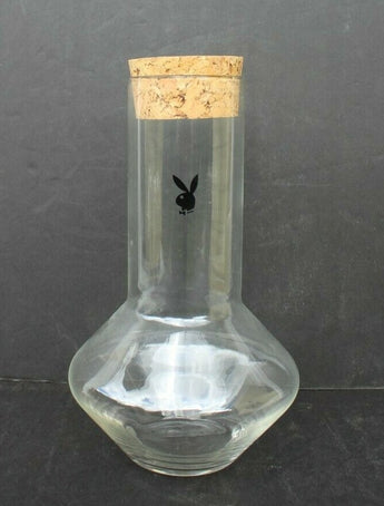 RARE Vintage Glass 1960's Playboy Club Glass Red Wine Decanter Bunny Logo