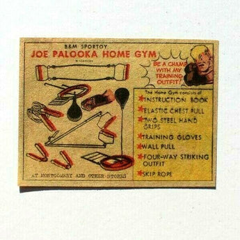 Vintage 1950s Joe Palooka Home Gym Newspaper Advertisment Clipping