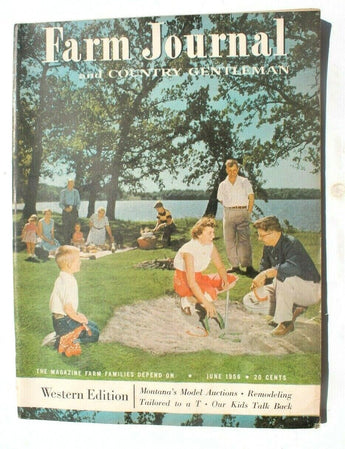 Vtg Country Gentleman Farm Farming Famers Magazine - Farm Journal June 1956