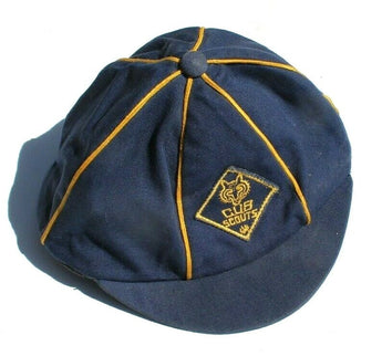 Vintage 1970s Cub Scout Hat Cap Navy Blue BSA Boy Scouts of America