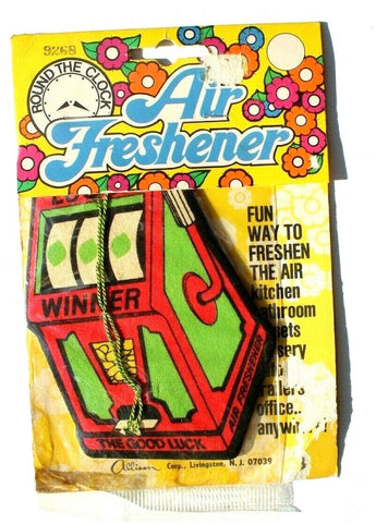Sealed Vintage 1980's Casino Gambling Slot Machine Car Air Freshener #2