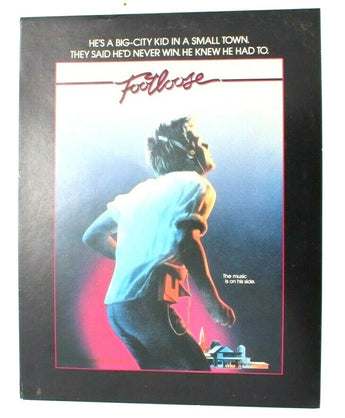 Vtg Promo Movie Theatre Advance Screening Brochure - 1984 Footloose Kevin Bacon