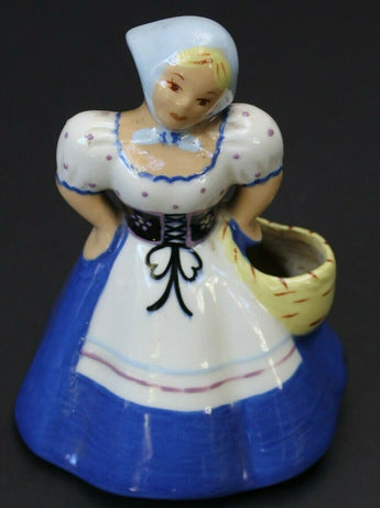 Vtg MCM CALIFORNIA CA Pottery - Thelma Kyn Dutch Peasant Girl Vase 1040-D A
