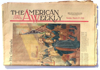 Vintage Newspaper THE AMERICAN WEEKLY Sunday March 27, 1932 (Washington)