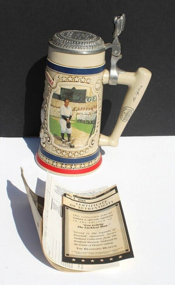 Bradford Museum Legends of Baseball "Lou Gehrig: The Luckiest Man" Stein W/ COA