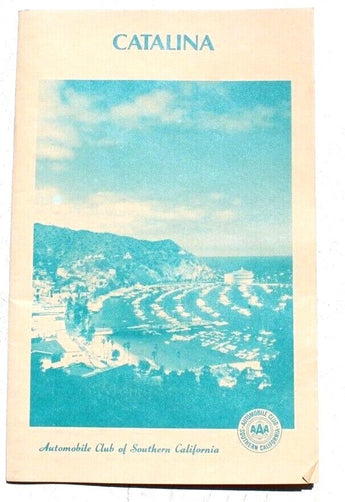 Vtg 1987 Catalina Island California - Travel Brochure / Site-Seeing Guide AAA