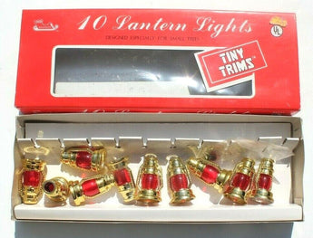 Vintage Tiny Trims 10 Christmas Tree Lantern Light Cover