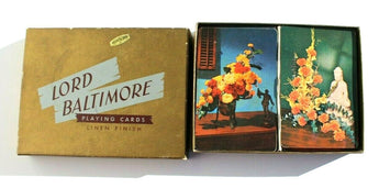 Vintage Deck Lord Baltimore Asian Playing Cards Linen Finish