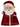 New Red Christmas Holiday Retro Winking Santa Claus Party Server Tray Plate