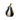 Black & White W/ Gold Circus Stripped Pear Figure Fruit Decoration Home Decor