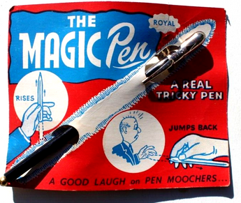 Sealed Vintage 1950s Rayal The Magic Pen Gag Joke Gift Toy Parlor Trick NOS