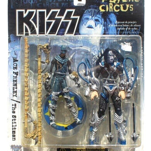 Vtg 1998 McFarlane Toys Kiss Psycho Circus Ace Frehley & The Stiltman Figures