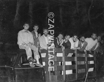Vtg B&W 1920's - 1930's BETA PHI Frat Photo (Makeup Drag Face Painting) Hazing