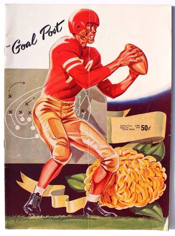 Vtg October 18, 1952 The Goal Post Program STANFORD vs. UCLA Football Program