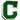 VTG Varsity Letterman's Patch "C" Green Felt Pacific Athletic Co - NOS